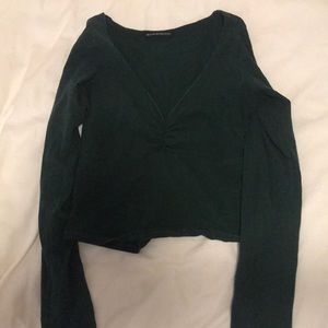 Brandy Melville Gina dark green long sleeve